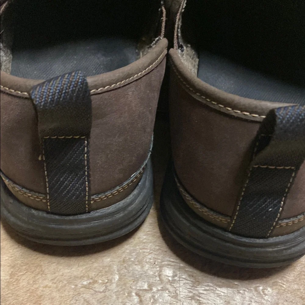 Men's Brown Slip-On Size 9M Shoes Casual Fall Office